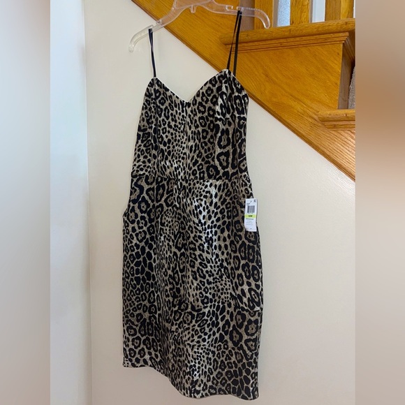Women’s Dress Size 18W , 20W B DARLIN Brown Animal Print Cocktail Body Con Dress - Picture 7 of 9
